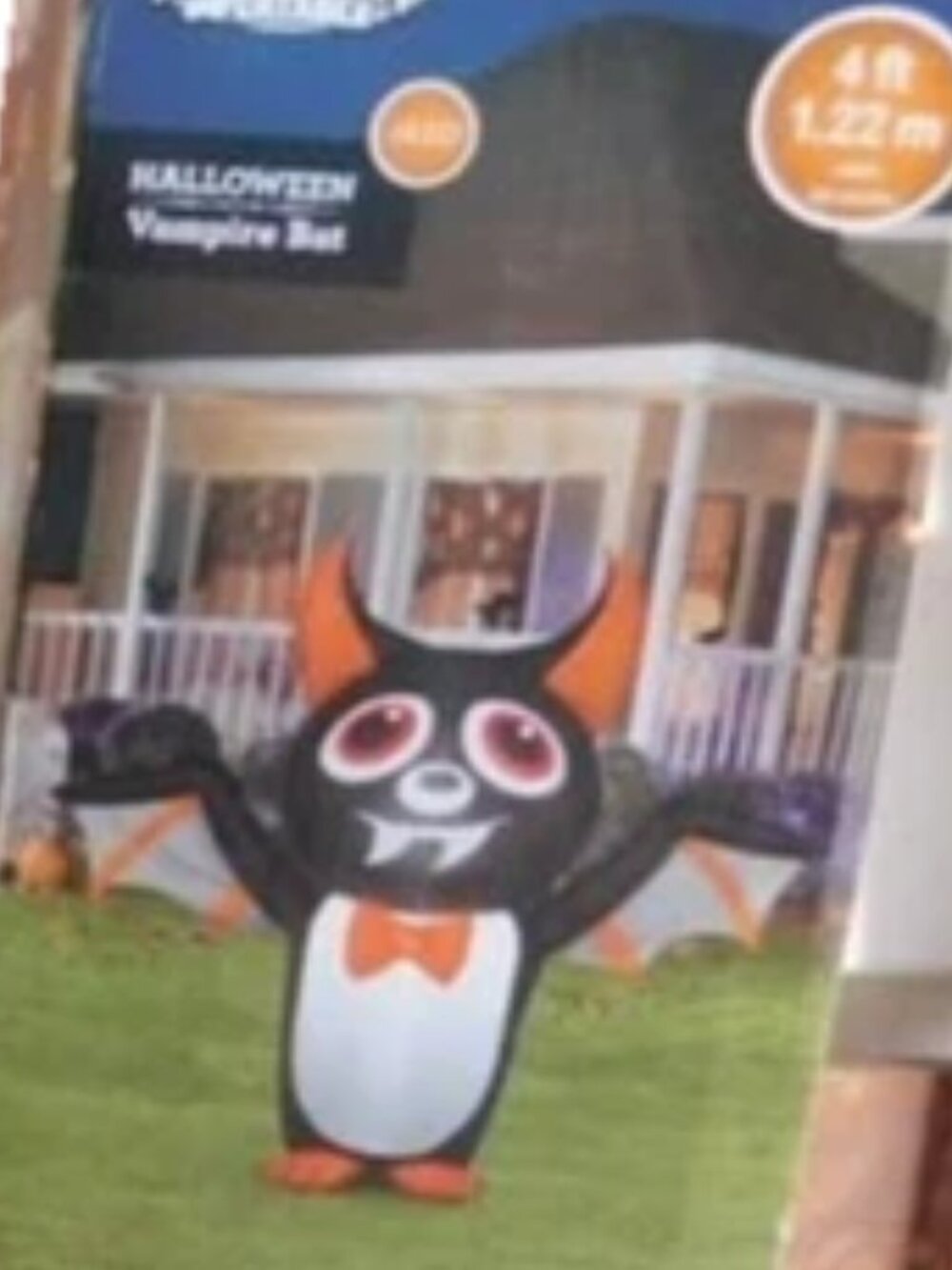 Gemmy Vampire Bat 4ft Inflatable Halloween Yard Decor Decoration